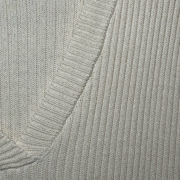 Eloquii Sz 18/20 Sleeveless Sweater Ribbed Midi Dress Cream Neutral Stretchy - Picture 6 of 14